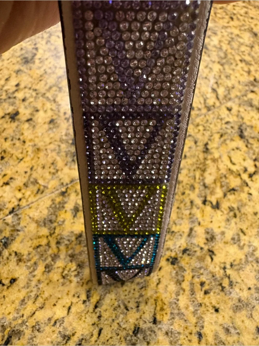 Victoria's Secret Rhinestone V Monogram Wristlet Strap